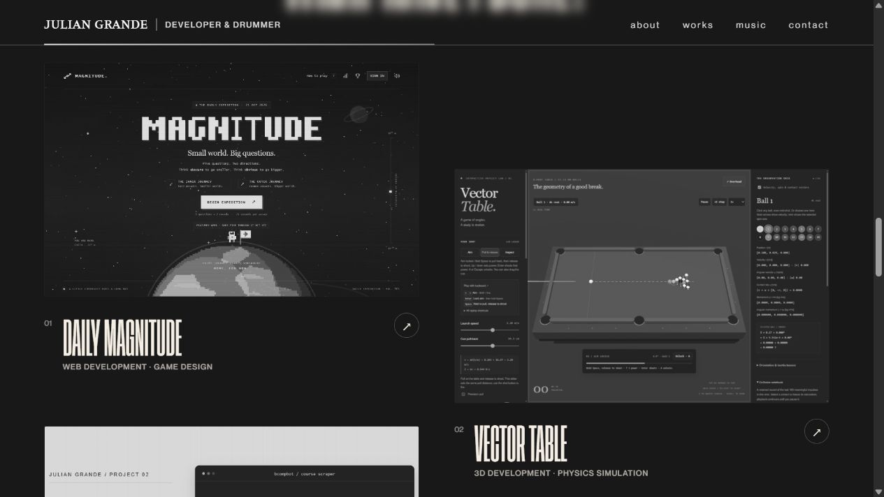 Creative Portfolio — The project collection